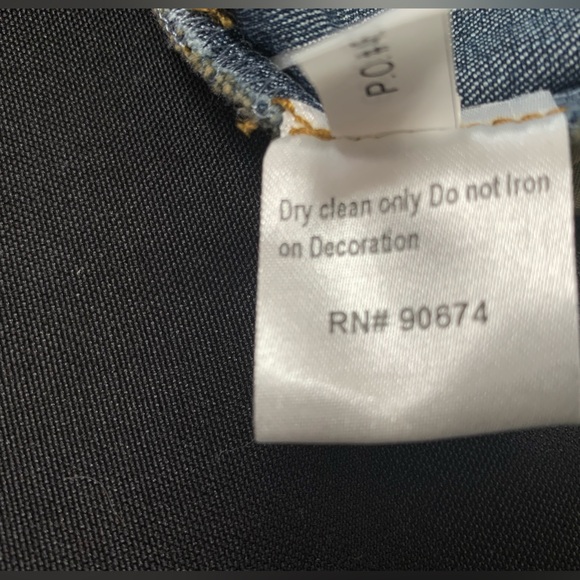 Boston Proper Size 4 decorated jeans Like New - Picture 7 of 10